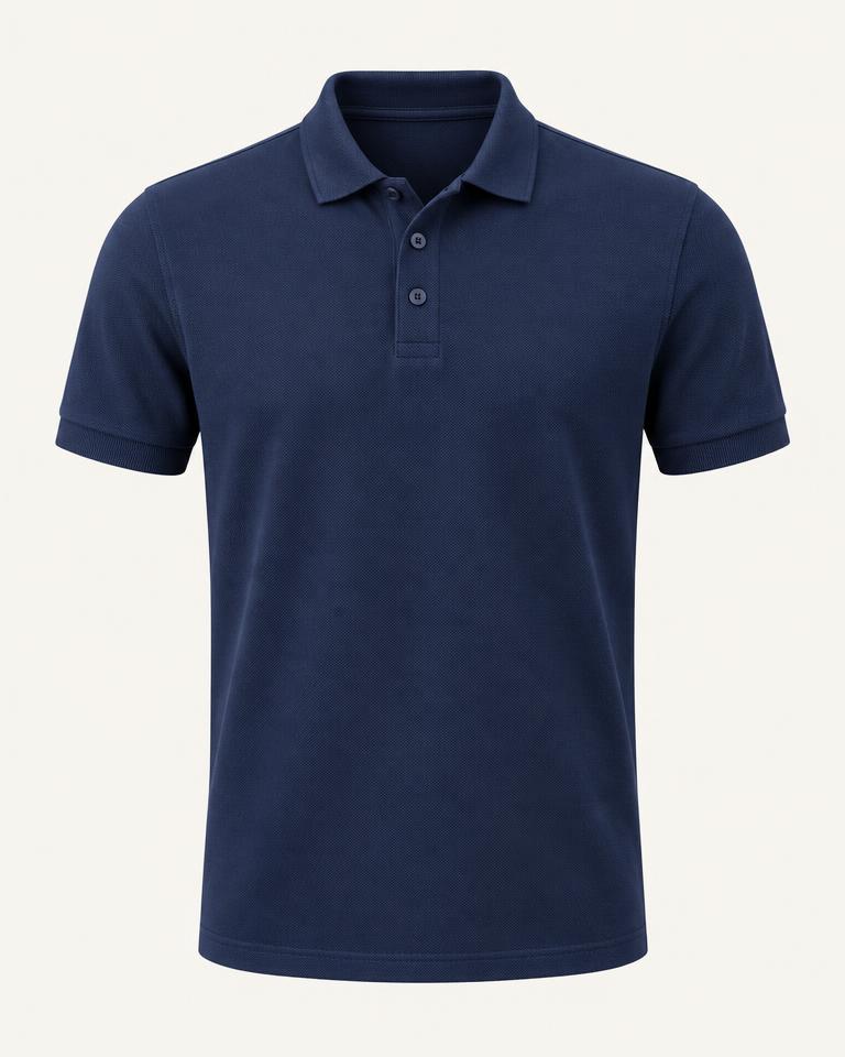 Navy Blue Polo T-Shirt in Navy Blue