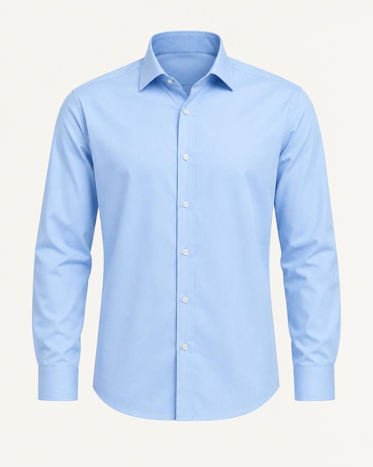 Sky Blue Regular Fit Shirt in Sky Blue